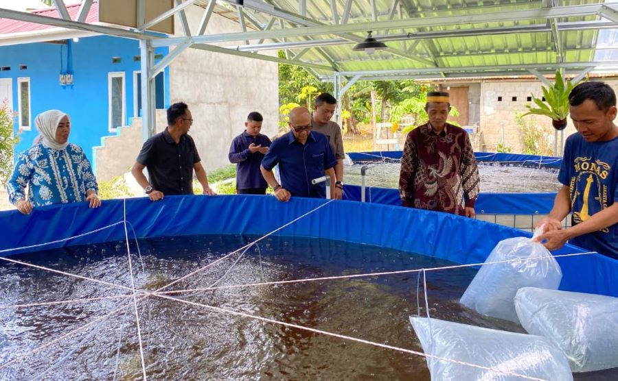 Dukung Ketahanan Pangan, Syarief Tebar Ribuan Benih Ikan di Kuala Dua